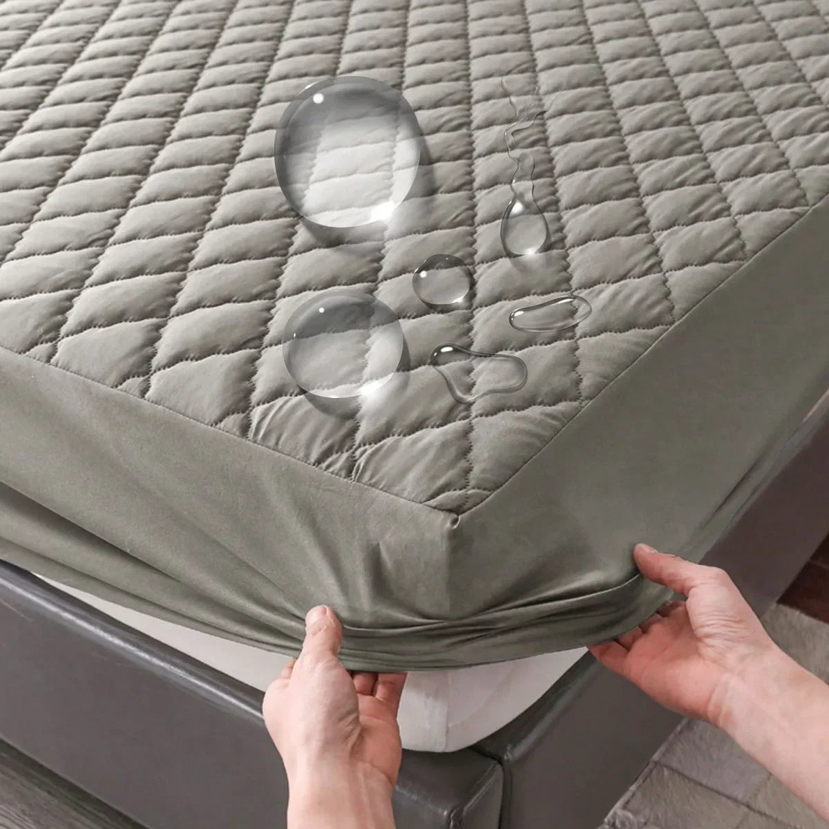 Housse de matelas en coton imperméable